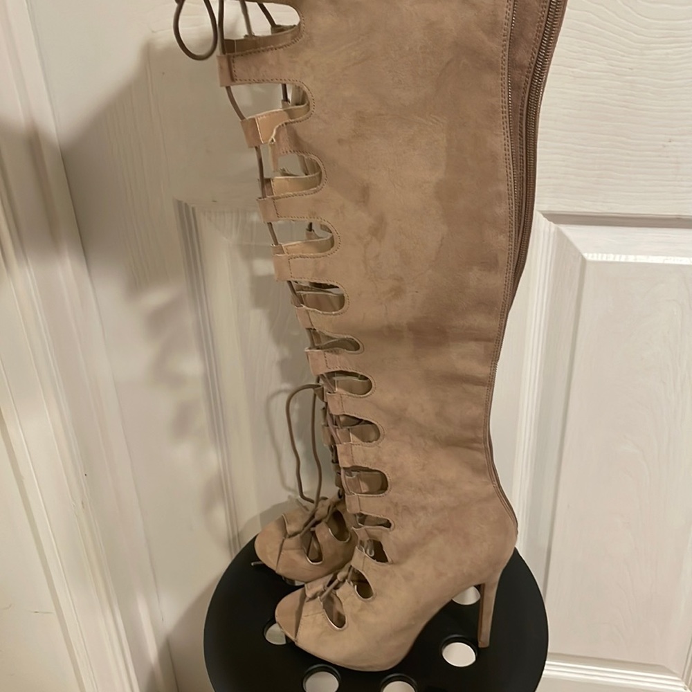 Strappy OTK Boots Size 9